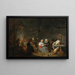 Le Sabbat des Sorcières - Atelier de David Teniers le Jeune — inramlat konstverk på väggen