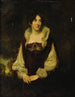 Portrait de Fanny Kemble - Manière de Thomas Lawrence — vy av konstverket