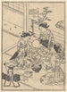 La toilette - Sukenobu Ishikawa — vy av konstverket