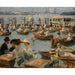 Reproduktion av målningen av Alster i Hamburg - Max Liebermann
