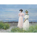 vid stranden i Hellerup. Mlle Elisabeth Fischer och Mlle Anna Pauline Bruun en sommardag på stranden i Hellerup - Paul Fischer