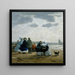 På stranden i Dieppe - Eugène Boudin — inramlat konstverk på väggen