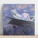 Reproduktion av målningen På båten - Claude Monet