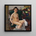 Sur le canapé II Gusti - Leo Putz — inramlat konstverk på väggen