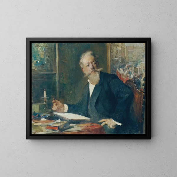 Le peintre Karl Karger - Susanne Renate Granitsch — inramlat konstverk på väggen