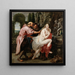 Suzanne och de äldre - Peter Paul Rubens — inramlat konstverk på väggen