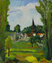gamla kvarnens kyrka nära Compiègne Oise - Suzanne Valadon — vy av konstverket
