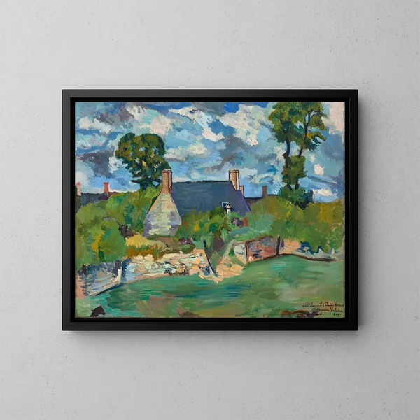 Landskap av Gand - Suzanne Valadon — inramlat konstverk på väggen