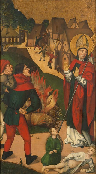 Swiss Painter - Saint Remigius and the Burning Wheat.webp