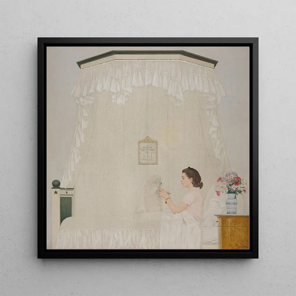 Sylvie et son chien Champagne - Bernard Boutet de Monvel