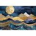 Reproduktion av målningen Symphonie Nocturne en Or et Azur | Collage