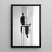 Målning Design – Reflets Enigmatiques | Poster Abstrakt Svart och Vitt Minimalist