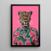 Målning Leopard - Tropical och Pop Art-stil