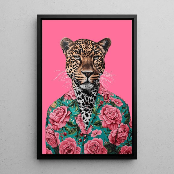 Tableau Léopard - Style Tropical et Pop Art