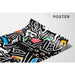 Pop Art-målning – Stiliserade katter | Poster i färgglad urban stil à la Keith Haring