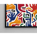 Pop Art-målning – Handrörelse | Färgglad abstrakt poster med stiliserade händer