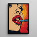 Pop Art-målning – Läppstift | Poster Glamour Färgglad Stil Lichtenstein