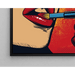 Pop Art-målning – Läppstift | Poster Glamour Färgglad Stil Lichtenstein