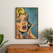 Pop Art-målning – Surprise i Telefon | Poster Vintage Retro Stil BD