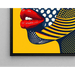 Pop Art-målning – Popansikte | Poster med färggrafisk stil Lichtenstein