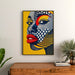 Pop Art-målning – Popansikte | Poster med färggrafisk stil Lichtenstein