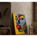 Pop Art-målning – Popansikte | Poster med färggrafisk stil Lichtenstein