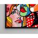 Målning Målning Pop Art - Fragmenterade ansikten