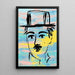 Street Art Målning – Charlie Chaplin Pastell | Poster Pop Art Färgglad Stil Minimalistisk