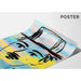 Street Art Målning – Charlie Chaplin Pastell | Poster Pop Art Färgglad Stil Minimalistisk