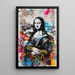 Street Art-plakat – Den urbana Mona Lisa | Graffiti pop och färgstark poster av Mona Lisa