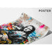 Street Art-plakat – Den urbana Mona Lisa | Graffiti pop och färgstark poster av Mona Lisa