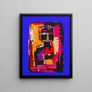 Tableau Street Art – Love Boom | Poster Coloré Style Basquiat Pop Art | Affiche Urbaine Moderne pour Déco Intérieure Dynamique