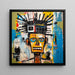 Målning Street Art – Visage Mécanique de la Rue | Poster Murale Pop Art Style Basquiat