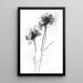 Svartvitt designmålning – Florensens försvinnande | Poster minimalistisk botanisk elegant
