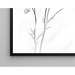 Svartvitt designmålning – Florensens försvinnande | Poster minimalistisk botanisk elegant