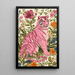 Målning tiger - Tiger Rosa Floral