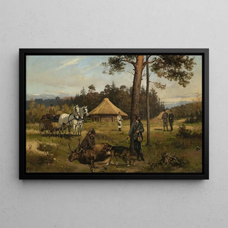 Tadeusz Ajdukiewicz - After hunting for a deer.webp