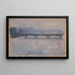 Pont sur la Seine - Tadeusz Makowski — inramlat konstverk på väggen