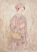 Fille au chapeau rose - Tadeusz Makowski — vy av konstverket