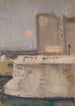 Fragment de ville dans le brouillard - Tadeusz Makowski — vy av konstverket