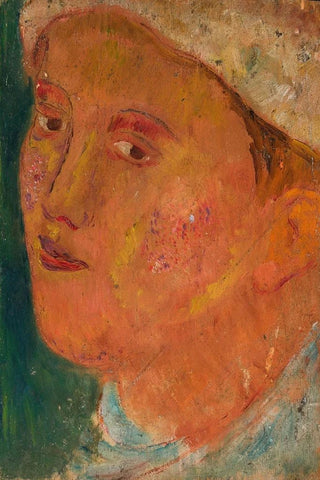 Tadeusz Makowski - Head of a girl in a hat.webp