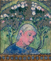 Tête de fille en fleurs - Tadeusz Makowski — vy av konstverket