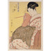 Reproduktion av målningen Tamaya Uchi Komurasaki, Kôchô, Haruji (Komurasaki från Tamaya, Kôchô, Haruji) - Kitagawa Utamaro