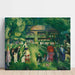 Reproduktion av målningen Tennis i Newport - George Bellows