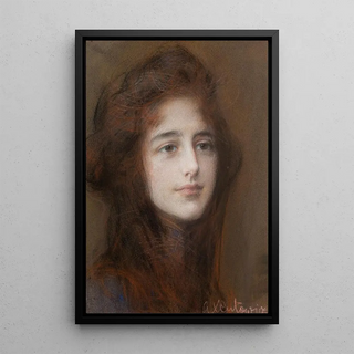 Teodor Axentowicz - Portrait of a Young Woman.webp