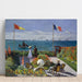 Reproduktion av målningen Terrass vid Sainte-Adresse av Claude Monet