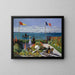 Reproduktion av målningen Terrass vid Sainte-Adresse av Claude Monet
