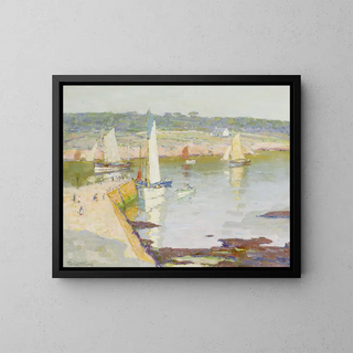 Quai de Concarneau - Terrick Williams — inramlat konstverk på väggen