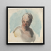 Tête d'un homme - Honor Daumier — inramlat konstverk på väggen