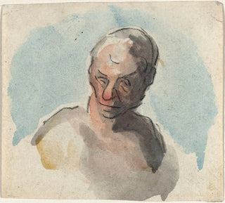 Tête d'un homme - Honor Daumier